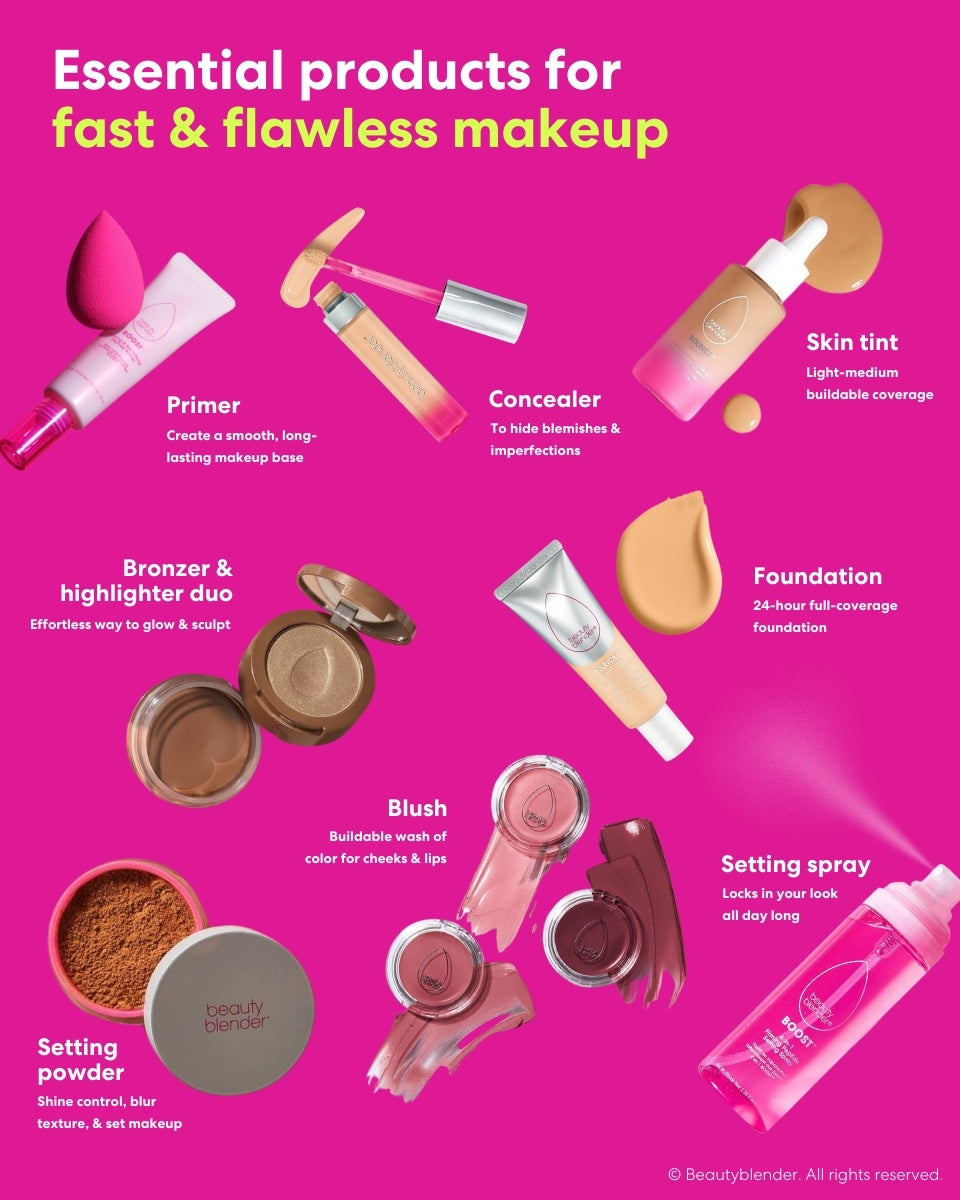 Essential products for fast & flawless makeup