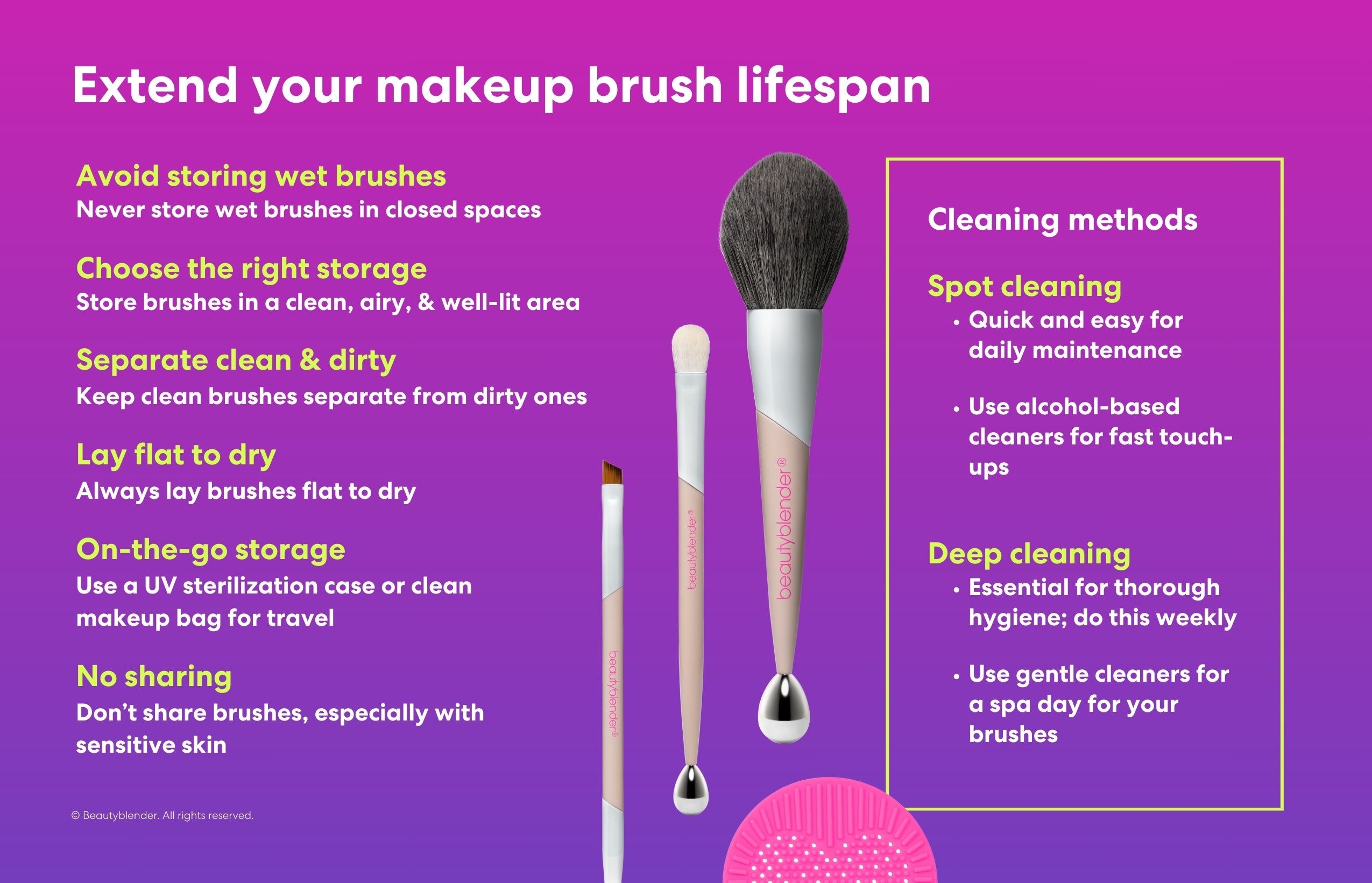 Extend your makeup brush lifespan