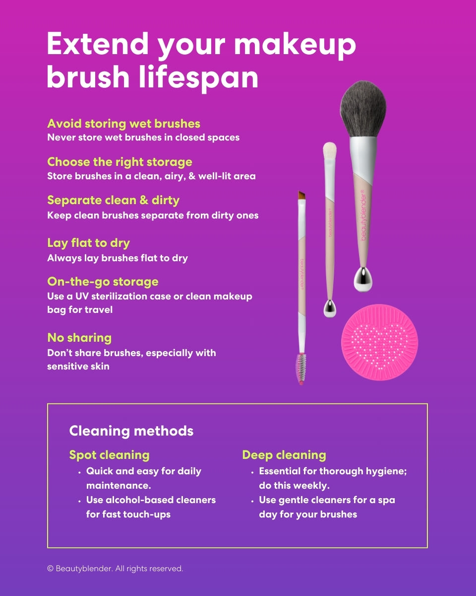 Extend your makeup brush lifespan