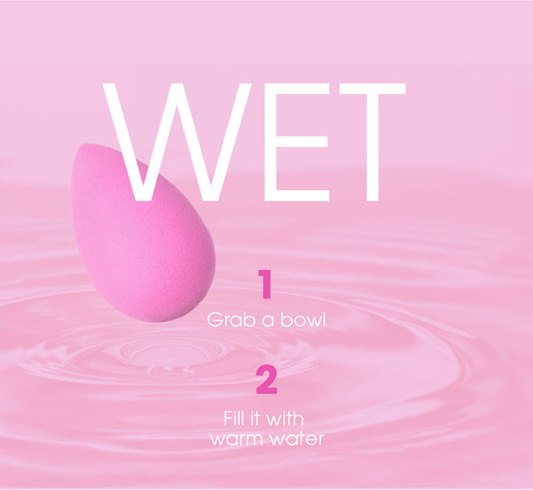 Wet: How to start cleaning your makeup sponge